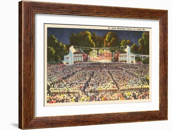 Municipal Opera, St. Louis, Missouri-null-Framed Art Print