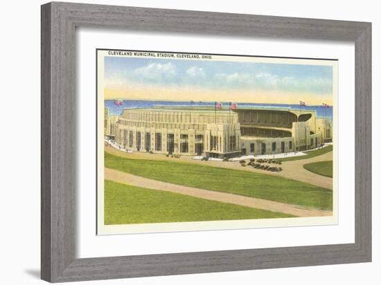 Municipal Stadium, Cleveland, Ohio-null-Framed Art Print