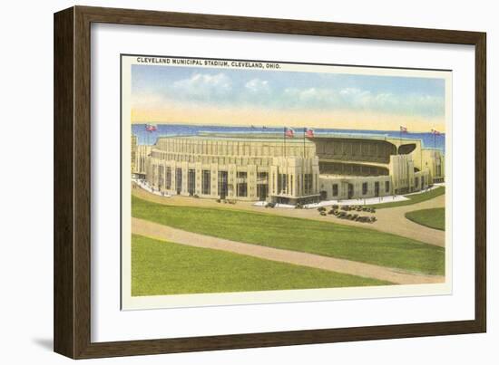 Municipal Stadium, Cleveland, Ohio-null-Framed Art Print