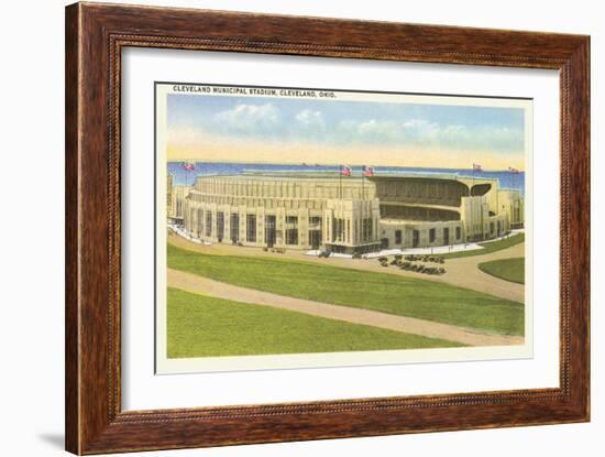 Municipal Stadium, Cleveland, Ohio-null-Framed Art Print