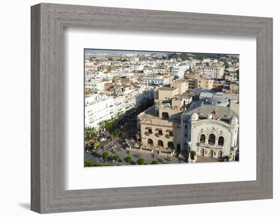 Municipal Theatre, Avenue Habib Bourguiba, Tunis, Tunisia, North Africa-Nico Tondini-Framed Photographic Print