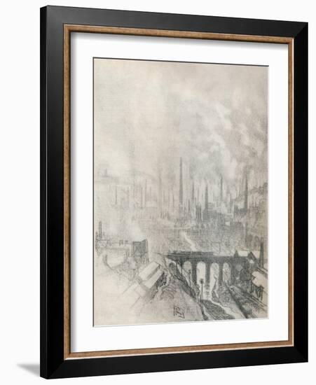 'Munition City', 1916, (1917)-Joseph Pennell-Framed Giclee Print