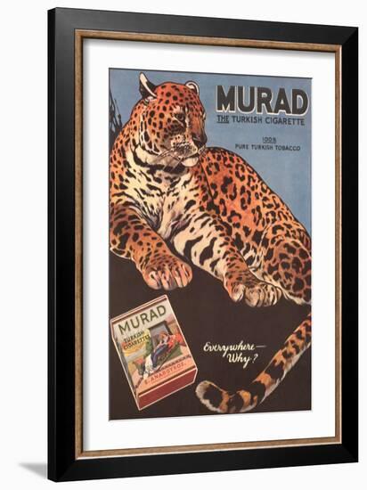 Murad, Cigarettes Smoking Leopards, USA, 1910-null-Framed Giclee Print