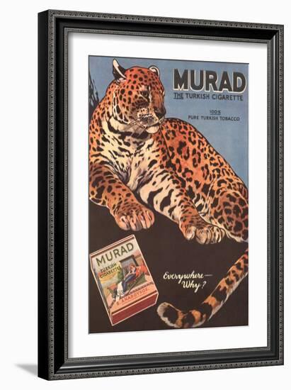 Murad, Cigarettes Smoking Leopards, USA, 1910-null-Framed Giclee Print