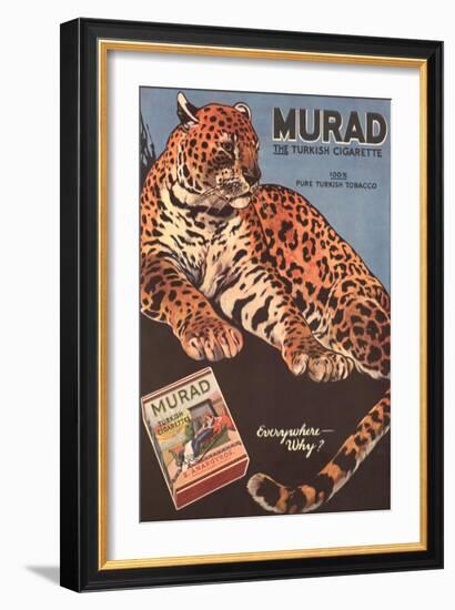 Murad, Cigarettes Smoking Leopards, USA, 1910-null-Framed Giclee Print