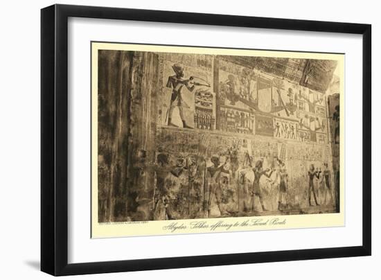 Mural at Abydos-null-Framed Art Print