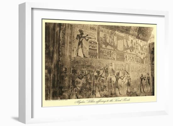 Mural at Abydos-null-Framed Art Print