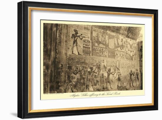 Mural at Abydos-null-Framed Art Print