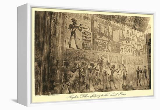 Mural at Abydos-null-Framed Stretched Canvas