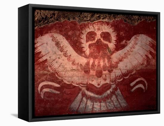 Mural from Tetitla, Eagle, Teotihuacan, Mexico-Kenneth Garrett-Framed Premier Image Canvas