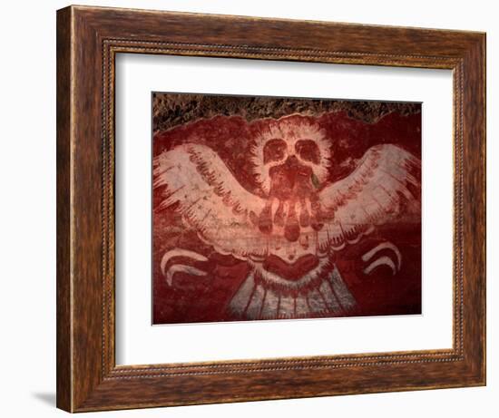 Mural from Tetitla, Eagle, Teotihuacan, Mexico-Kenneth Garrett-Framed Photographic Print