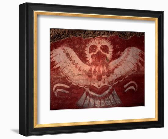 Mural from Tetitla, Eagle, Teotihuacan, Mexico-Kenneth Garrett-Framed Photographic Print