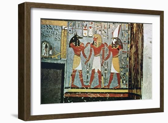 Mural from the Tombs of the Nobles, Thebes, Luxor, Egypt-null-Framed Giclee Print