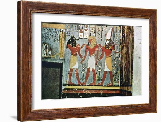 Mural from the Tombs of the Nobles, Thebes, Luxor, Egypt-null-Framed Giclee Print