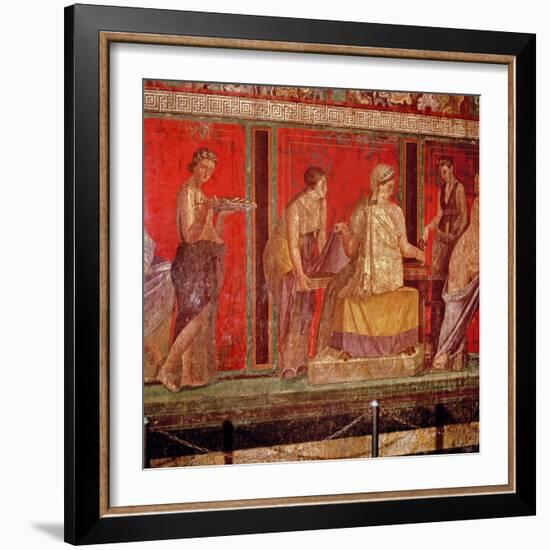 Mural from the Villa of the Mysteries, Pompeii-null-Framed Giclee Print