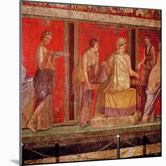 Mural from the Villa of the Mysteries, Pompeii-null-Mounted Giclee Print