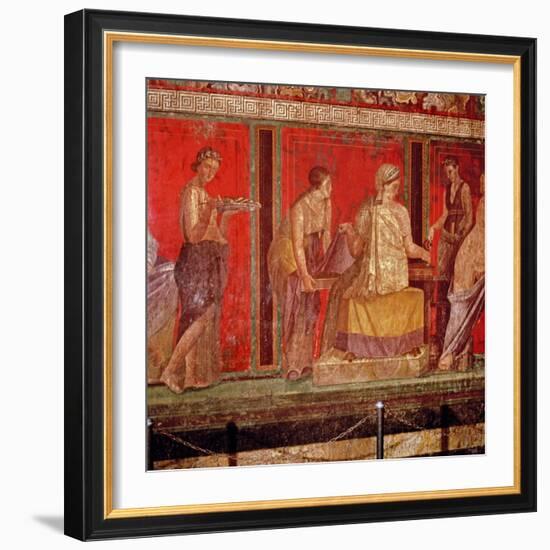 Mural from the Villa of the Mysteries, Pompeii-null-Framed Giclee Print