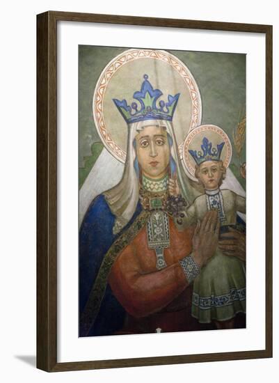 Mural in St. Nicholas Croatian Catholic Church in Millvale, Pa, Usa-Dave Bartruff-Framed Photographic Print