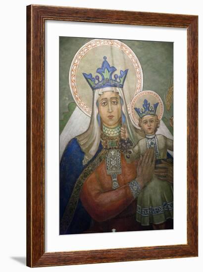 Mural in St. Nicholas Croatian Catholic Church in Millvale, Pa, Usa-Dave Bartruff-Framed Photographic Print