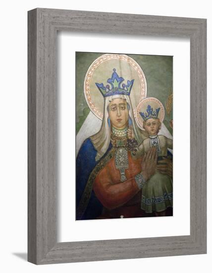 Mural in St. Nicholas Croatian Catholic Church in Millvale, Pa, Usa-Dave Bartruff-Framed Photographic Print