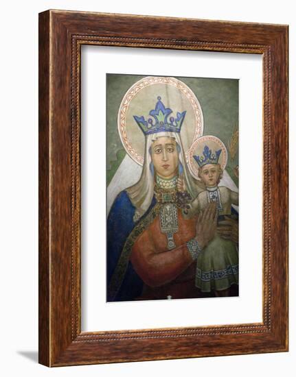 Mural in St. Nicholas Croatian Catholic Church in Millvale, Pa, Usa-Dave Bartruff-Framed Photographic Print