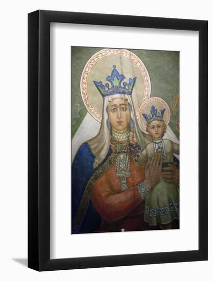 Mural in St. Nicholas Croatian Catholic Church in Millvale, Pa, Usa-Dave Bartruff-Framed Photographic Print