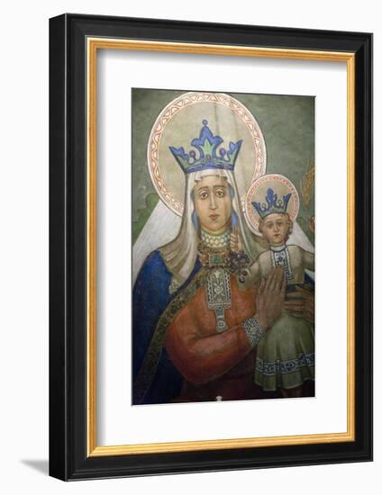 Mural in St. Nicholas Croatian Catholic Church in Millvale, Pa, Usa-Dave Bartruff-Framed Photographic Print