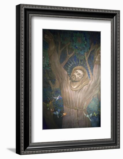 Mural in St. Nicholas Croatian Catholic Church, Millvale, Pa, Usa-Dave Bartruff-Framed Photographic Print