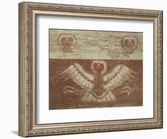 Mural in the Palace of Tetitla, Believed to Represent An Eagle, Arch. Zone of Teotihuacan, Mexico-Richard Maschmeyer-Framed Photographic Print