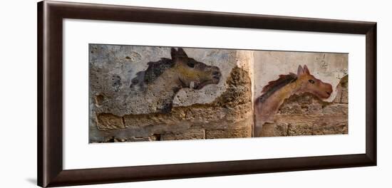 Mural of animal on wall, Acre (Akko), Israel-null-Framed Photographic Print