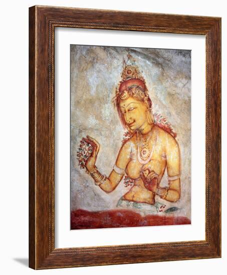 Mural Painting (6th Century), Sigiriya, Sri Lanka-Ivan Vdovin-Framed Photographic Print