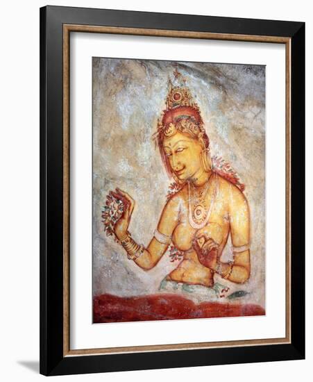 Mural Painting (6th Century), Sigiriya, Sri Lanka-Ivan Vdovin-Framed Photographic Print