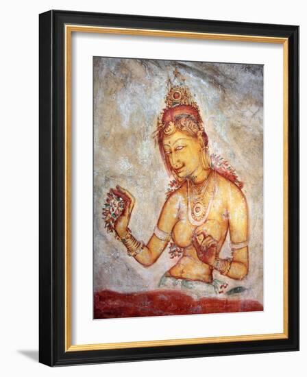 Mural Painting (6th Century), Sigiriya, Sri Lanka-Ivan Vdovin-Framed Photographic Print