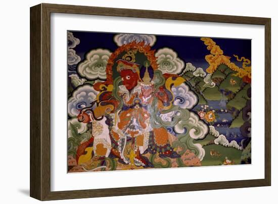 Mural Painting from Lamaist Monastery of Lamayuru, Laddakh, India-null-Framed Giclee Print