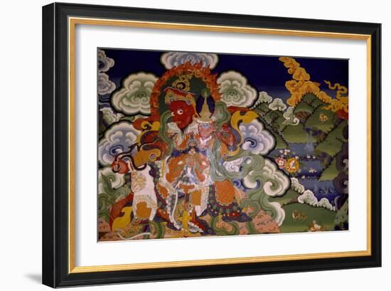 Mural Painting from Lamaist Monastery of Lamayuru, Laddakh, India-null-Framed Giclee Print