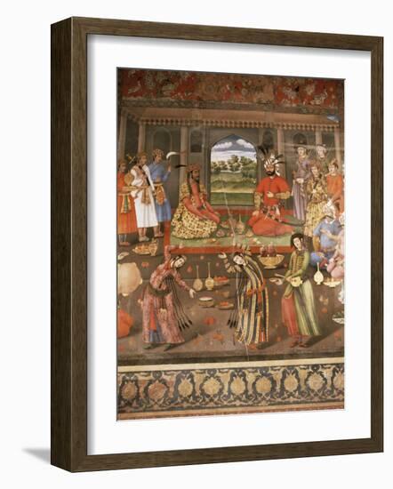 Mural Paintings, Chehel Sotoun, Isfahan, Iran, Middle East-Richard Ashworth-Framed Photographic Print