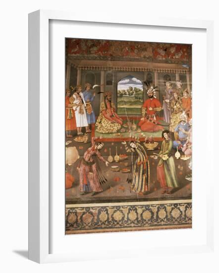 Mural Paintings, Chehel Sotoun, Isfahan, Iran, Middle East-Richard Ashworth-Framed Photographic Print