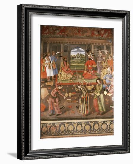 Mural Paintings, Chehel Sotoun, Isfahan, Iran, Middle East-Richard Ashworth-Framed Photographic Print