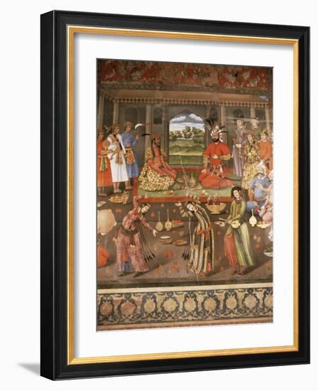 Mural Paintings, Chehel Sotoun, Isfahan, Iran, Middle East-Richard Ashworth-Framed Photographic Print