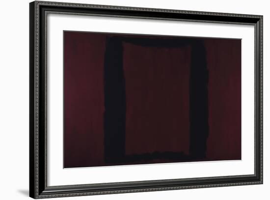 Mural, Section 3 {Black on Maroon} [Seagram Mural]-Mark Rothko-Framed Premium Giclee Print