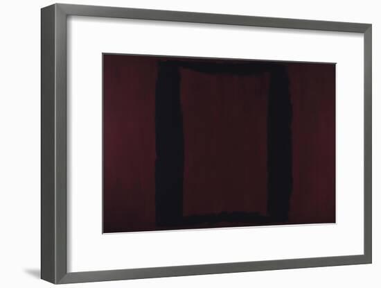 Mural, Section 3 {Black on Maroon} [Seagram Mural]-Mark Rothko-Framed Premium Giclee Print