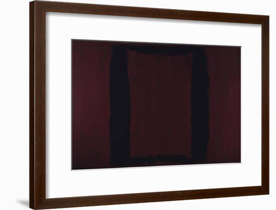 Mural, Section 3 {Black on Maroon} [Seagram Mural]-Mark Rothko-Framed Premium Giclee Print