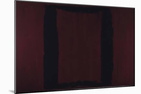 Mural, Section 3 {Black on Maroon} [Seagram Mural]-Mark Rothko-Mounted Premium Giclee Print