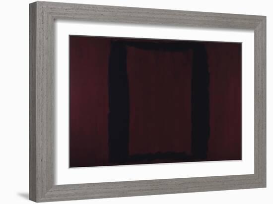 Mural, Section 3 {Black on Maroon} [Seagram Mural]-Mark Rothko-Framed Giclee Print