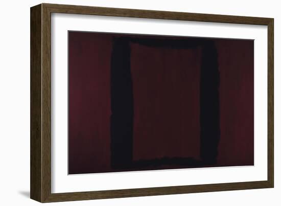 Mural, Section 3 {Black on Maroon} [Seagram Mural]-Mark Rothko-Framed Giclee Print