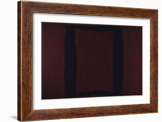 Mural, Section 3 {Black on Maroon} [Seagram Mural]-Mark Rothko-Framed Giclee Print