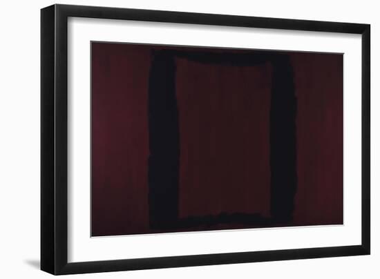 Mural, Section 3 {Black on Maroon} [Seagram Mural]-Mark Rothko-Framed Giclee Print