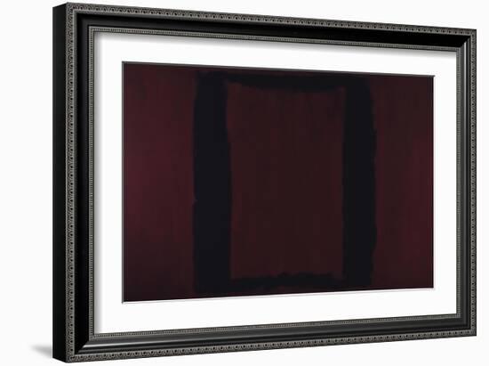 Mural, Section 3 {Black on Maroon} [Seagram Mural]-Mark Rothko-Framed Giclee Print