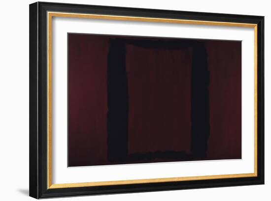 Mural, Section 3 {Black on Maroon} [Seagram Mural]-Mark Rothko-Framed Giclee Print