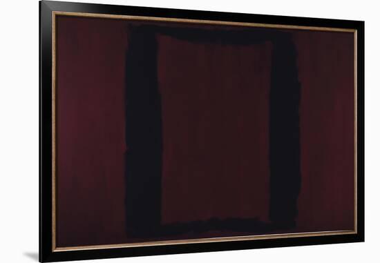 Mural, Section 3 {Black on Maroon} [Seagram Mural]-Mark Rothko-Framed Giclee Print